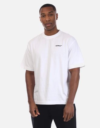 Off-white Mens Tattoo Arrow Skate T-Shirt - White/Multi - Size: 32