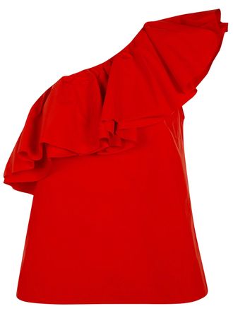 Essentiel Jillian Asymmetric Ruffle Top
