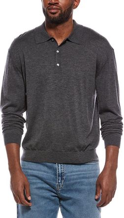 Frame Denim Superfine Wool Polo Sweater