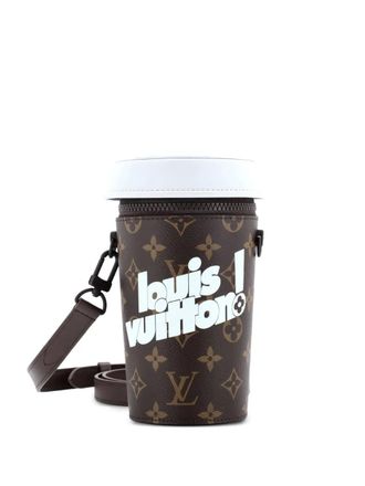 Louis Vuitton Coffee Cup Convertible Pouch Everyday Signature Vintage Monogram Canvas crossbody bag - Brown
