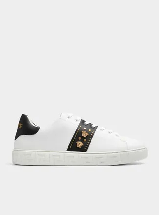 Versace Mens Greca double Medusa logo nylon sneakers Men