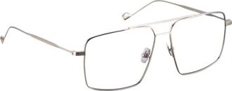Entourage Of 7 Unisex Kenzo Square Eyeglasses In Silver