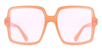 SmartBuy Collection Square Full Rim Plastic Womens Sunglasses Red Size 54 - Free Lenses - SmartBuy Collection