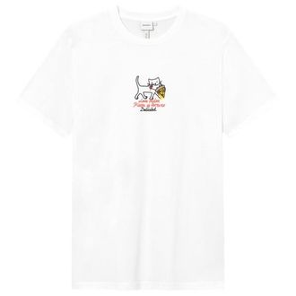 Dedicated T-Shirt Stockholm Pizza Love T-Shirt f&uuml;r Herren | wei&szlig;