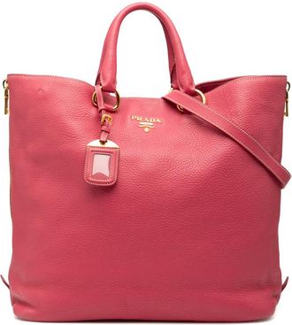 Prada Pre-owned Prada Vitello Daino Side Zip Convertible Tote Ladies 2KYHWWFWGAKRBH5W