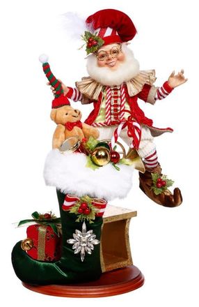 Mark Roberts Stocking Stuffing Elf Scene in Red at Nordstrom