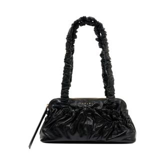 Marni Shoulder Bags, female, Black, Size: ONE SIZE Gathered Ew Shoulder Bag