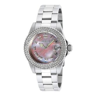 Invicta Angel Round Horloge - Dames - Horloges - Grijs - ONE Size - Accessoires