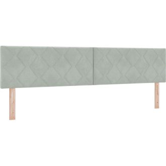 vidaXL Cabecero Montaje En La Pared Gris Claro 200 Cm Terciopelo Vidaxl