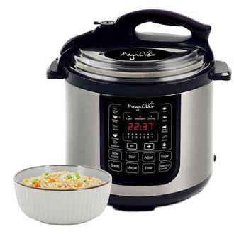 MegaChef 8 Quart Digital Pressure Cooker with 13 Pre-set Multi Function Features in Grey at Nordstrom