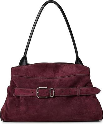 Marc Jacobs The Suede Dakota Satchel Satchel Womens Handbags Dark Plum, Cotton/Suede