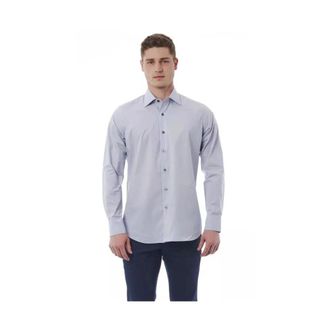 Bagutta Ba-1873-It 44 Shirt - Heren - Casual Overhemden - Grijs - XS - Katoen - Overhemden
