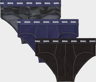 Diesel Mens Andre Logo Waistband 3-Pack Boxer Briefs