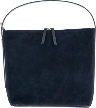 A.P.C. Blue Grained Leather Vera Shoulder Bag