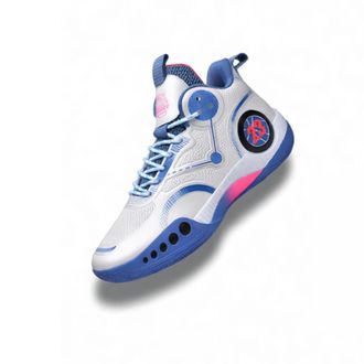 Generic Mens Comfortable Breathable Basketball Shoes - High-top Anti-Slip Athletic Training Shoes - Stylish Casual Sneakers (Blue,5.5)