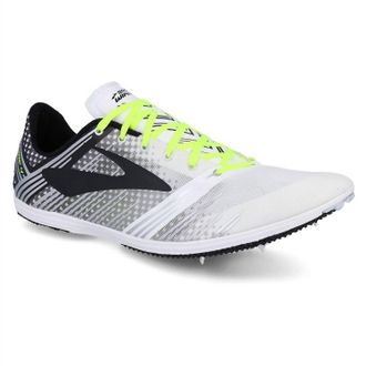 Brooks Mens Wire V4 Shoes In White/black/nightlife