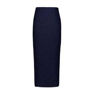 Roland Mouret Dames, Rokken, Blauw, Maat: S Wol