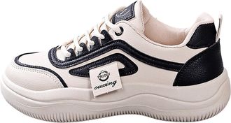 Generic Ladies Slip on Walking Shoes Lightweight Plantar Fasciitis Trainers for Women Breathable Small White Shoes Women Hundred with Thick Bottom Sneakers Ca