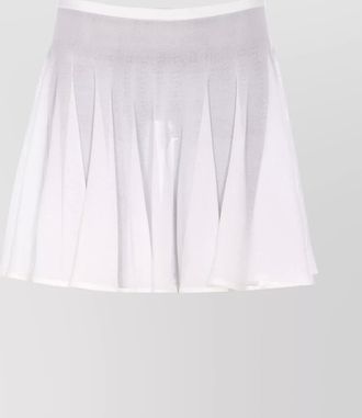 Alaia fine-knit pleated skirt