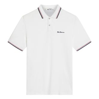 Ben Sherman Heren Signature Pique Polo Shirt (Wit)