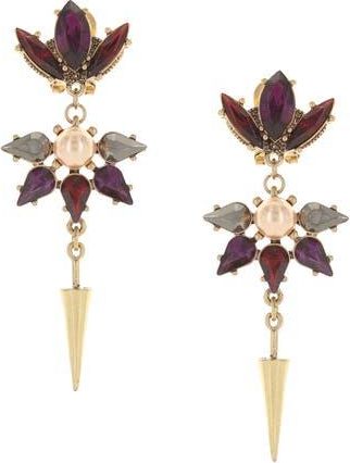 Olivia Welles Crystal Wave Drop Earrings in Metallic at Nordstrom Rack