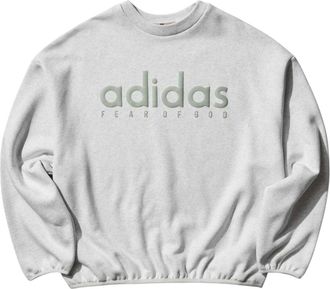 adidas x Fear of God Athletics Fleece Crewneck Sweatshirt Light Grey Heather JZ7368