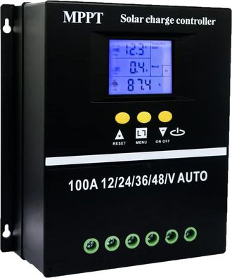 OEM Controlador De Carga Solar Mppt De 100 A, 12 V, 24 V, 36 V, 48 V, Pantalla Lcd, Regulador De Bater&iacute;a Inteligente, M&aacute;ximo 100 V, Doble Entrada Usb Para