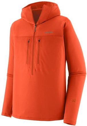 Patagonia R1 Ultralight Hoody Fleecepullover f&uuml;r Herren | rot