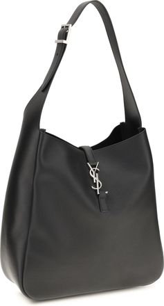 Saint Laurent Womens Le 5 &Agrave; 7 Large Shoulder Bag Nero Calf Leather Bos Taurus