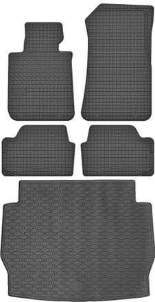 OEM Juego De Alfombrillas De Goma Para Coche Y Alfombrilla Para Maletero Para Bmw Serie 1 F20 Hatchback (2011-2019)