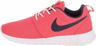 Nike Womens Roshe One Sneakers In White Obsidian Sea Coral