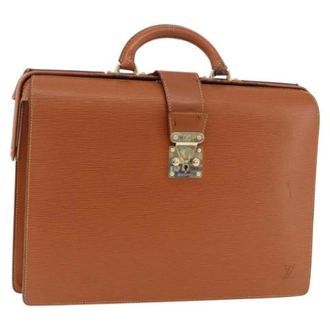 Louis Vuitton Pre-owned Vintage Epi Business Bag - Dames - Pre-owned - Bruin - Maat: ONE Size Leer