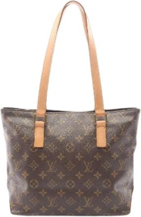 Louis Vuitton Pre-owned Cabas Piano Monogram schoudertas - Dames - Vintage Shopper - Bruin - ONE Size - Leer - Vintage