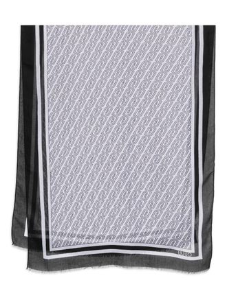 Liu Jo pattern scarf - White
