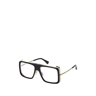 Max Mara Glasses, female, Black, Size: 55 MM Aviator Eyeglasses