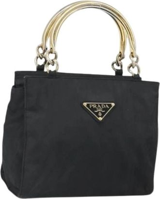 Prada Pre-owned Nylon Handtas - Dames - Vintage Handtas - Zwart - ONE Size - Nylon - Vintage
