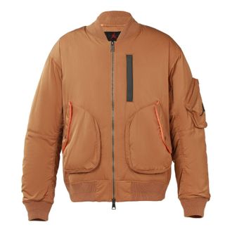 Nike Jordan Air Jordan Ma-1 Flight Reflective Warm Jacket For Men Orange CK6669-290