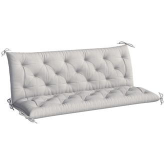 OUTSUNNY Coj&iacute;n para banco 150x98x8 cm gris claro