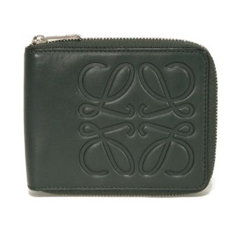Loewe Green Leather Wallet (Bi-Fold) (Pre-Owned)