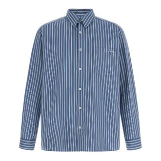 A.P.C. Casual Shirts, male, Blue, Size: XL Malo Shirt