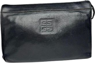 Givenchy Pre-owned Clutches, female, Black, Size: ONE SIZE Pre-owned Leather Clutch