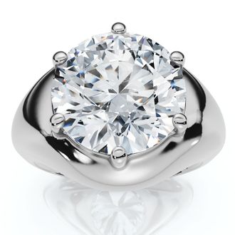 Pompeii3 Certified 5Ct Bryn Diamond Solitaire Engagement Ring Lab Grown