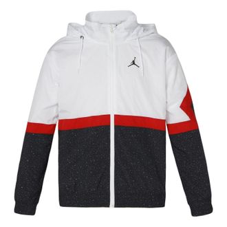 Nike Jordan Air Jordan Air Basketball Sports Windproof Hooded Jacket White CZ2495-101