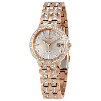 Citizen Eco-Drive Silhouette Crystal Ladies Watch EW2348-56A