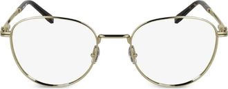 Lacoste Bril met ovaal montuur - Goud