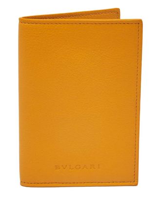 Bulgari leather passport holder - Yellow