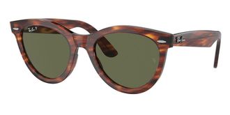 Ray-Ban RB2241F Wayfarer Way Asian Fit Polarized 954/58 Mens Sunglasses Tortoiseshell Size 54