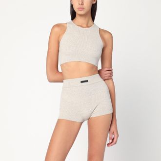Fear of God Ribbed greige cropped top