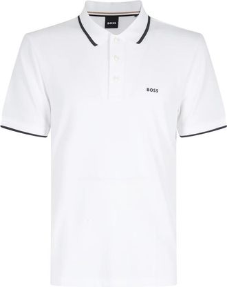 HUGO BOSS Parlay 190 Polo - Heren - Polos - Wit - XL - Katoen - Tops