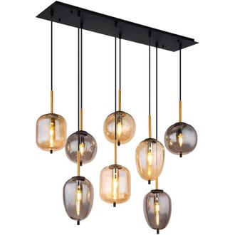 Globo Lighting Globo - L&aacute;mpara Colgante - Blacky - Negro - Vidrio - Gran L&aacute;mpara